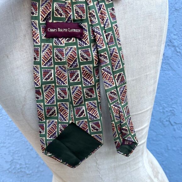 Vintage Chaps Ralph Lauren Tie Silk - Picture 5 of 5